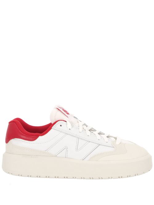 white/red calf leather sneakers New Balance | CT302VBWHITE/RED